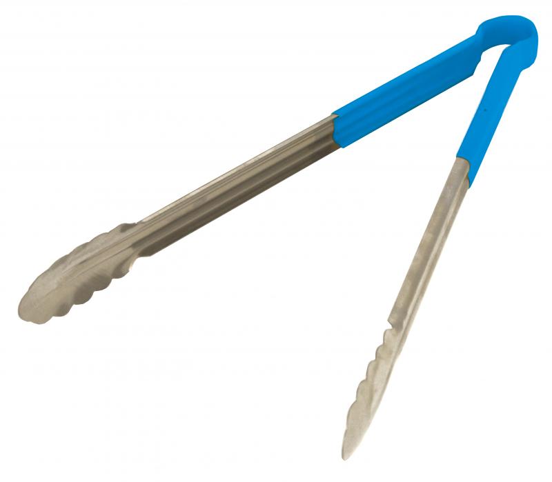16-inch Heavy-Duty Utility Tong with Blue Plastic Handle